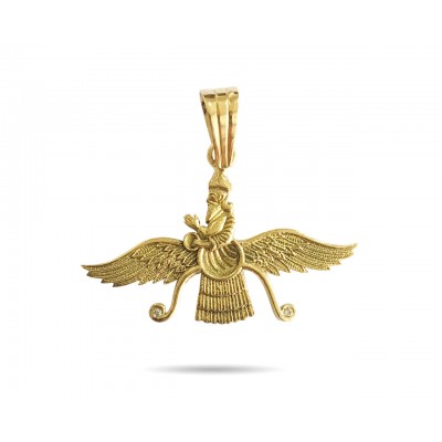 Auspicious Faravahar gold Pendant